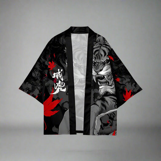 Fierce Jungle-Inspired Kimono - kimono - Fierce Jungle-Inspired Kimono for Effortless Style - Main view