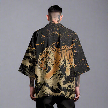 Fierce Spirit Haori Jacket - haori jacket - Tiger Print Haori Jacket for Unique Style - View 2
