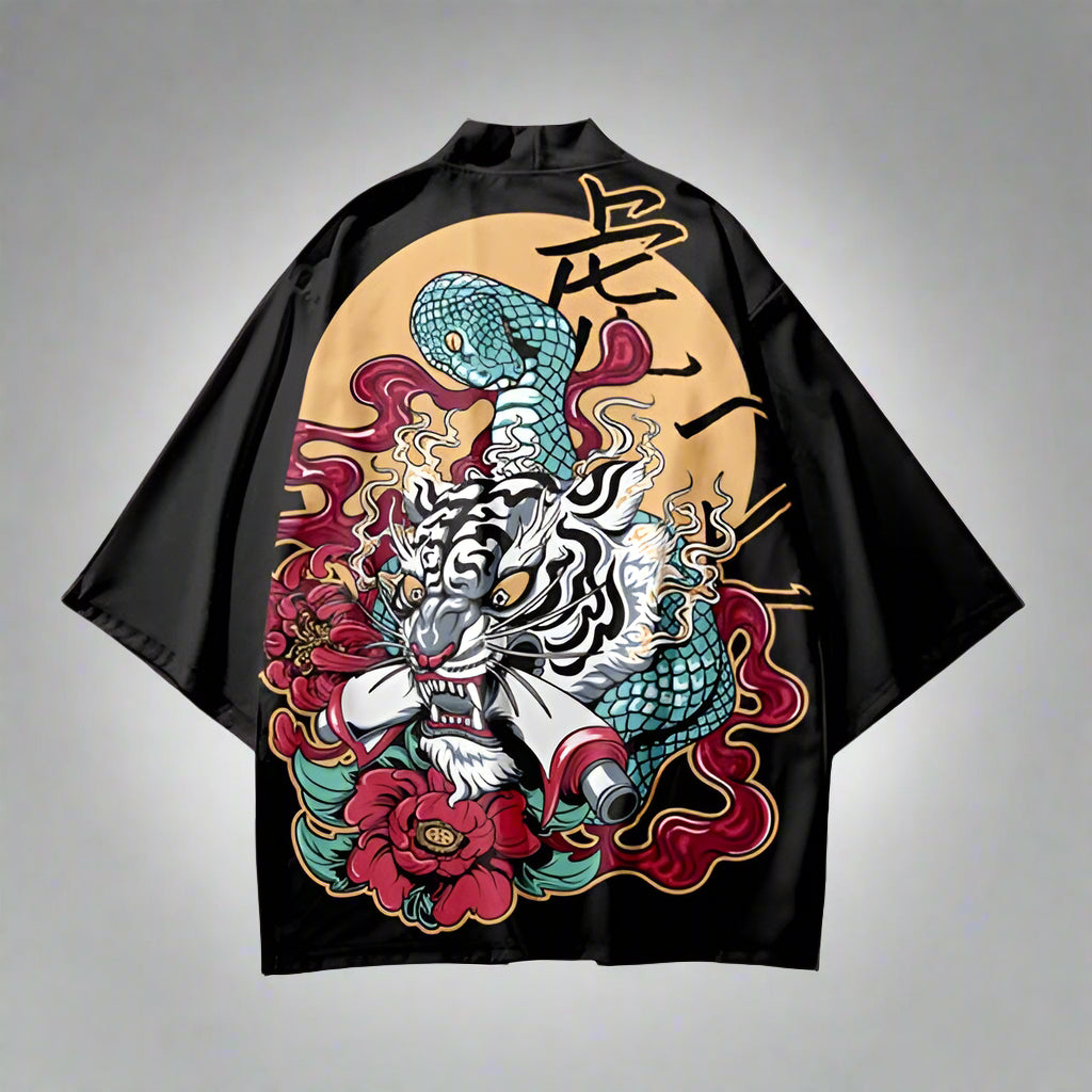 Fierce Tiger Print Kimono - tiger print - Fierce Tiger Print Kimono for Standout Style - View 2