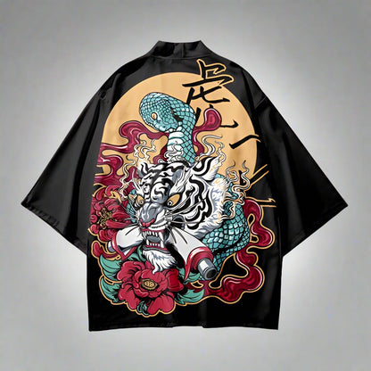 Fierce Tiger Print Kimono - tiger print - Fierce Tiger Print Kimono for Standout Style - View 2
