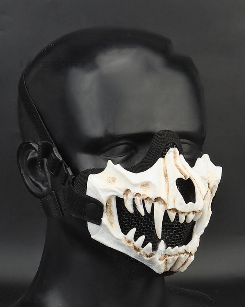 Fierce Tiger Skull Mask -  bold fashion statement - Fierce Tiger Skull Mask for Edgy Streetwear Style - View 3