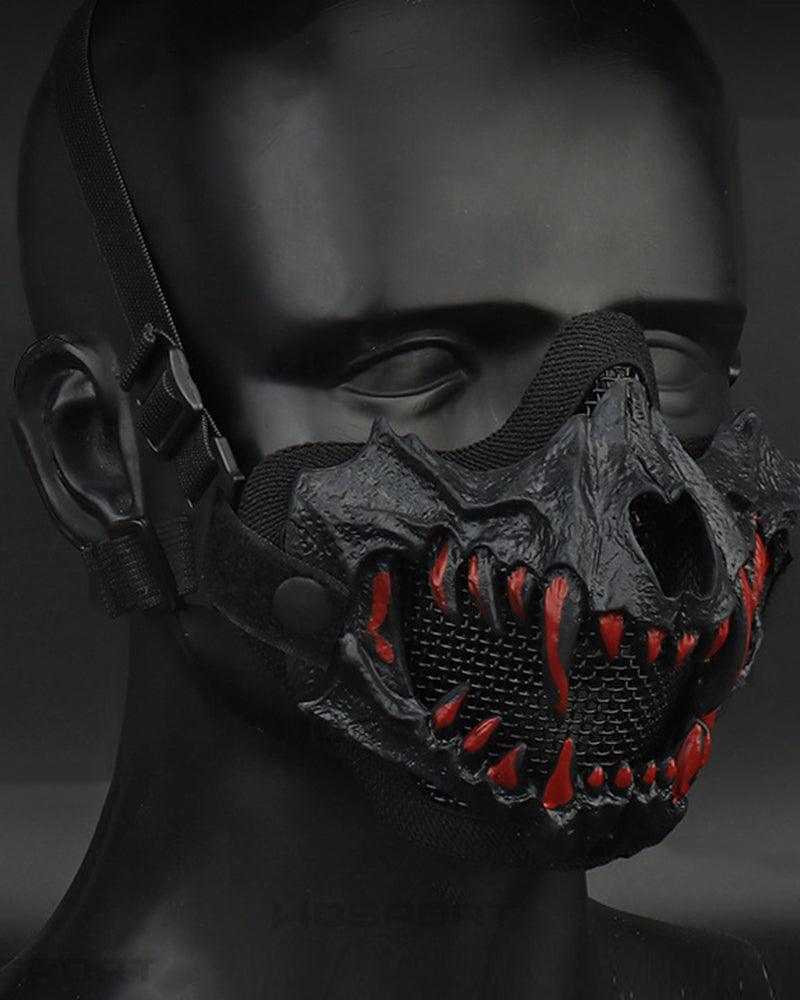 Fierce Tiger Skull Mask -  skull mask - Fierce Tiger Skull Mask for Edgy Streetwear Style - View 5