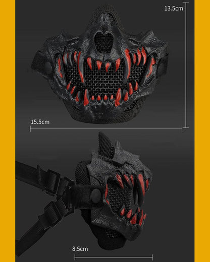 Fierce Tiger Skull Mask - tiger mask - Fierce Tiger Skull Mask for Edgy Streetwear Style - View 8