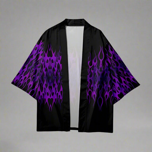 Fiery Spirit Haori - haori - Stylish Fiery Spirit Haori with Flame Design - Main view