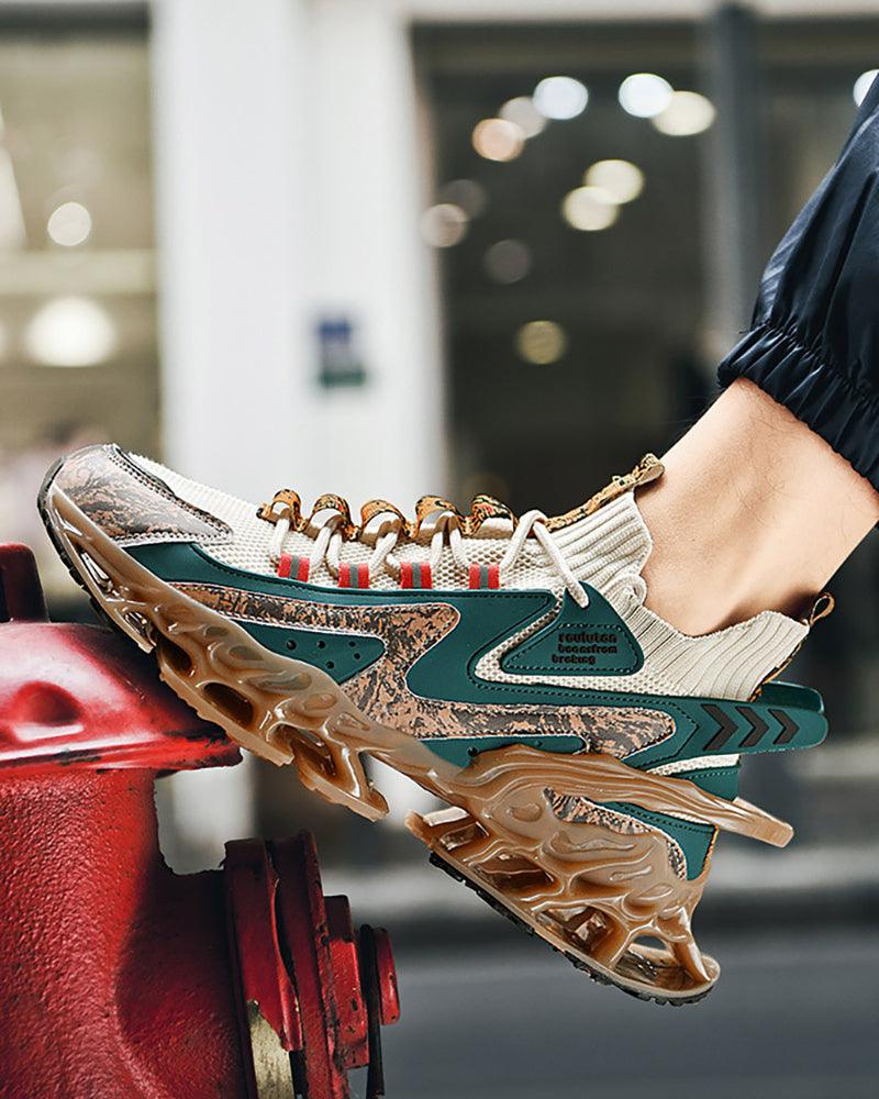 Flame-Infused Techwear Sneakers - breathable mesh shoes - Flame-Infused Techwear Sneakers for Ultimate Style - View 8