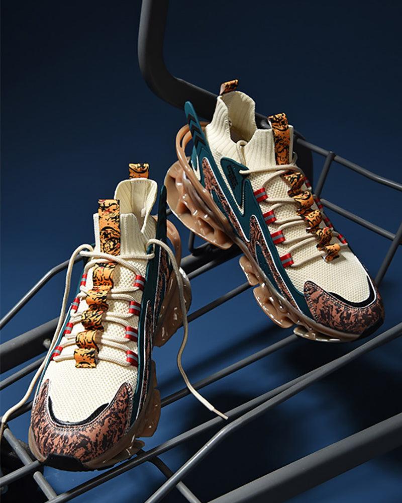 Flame-Infused Techwear Sneakers -  casual footwear - Flame-Infused Techwear Sneakers for Ultimate Style - View 10