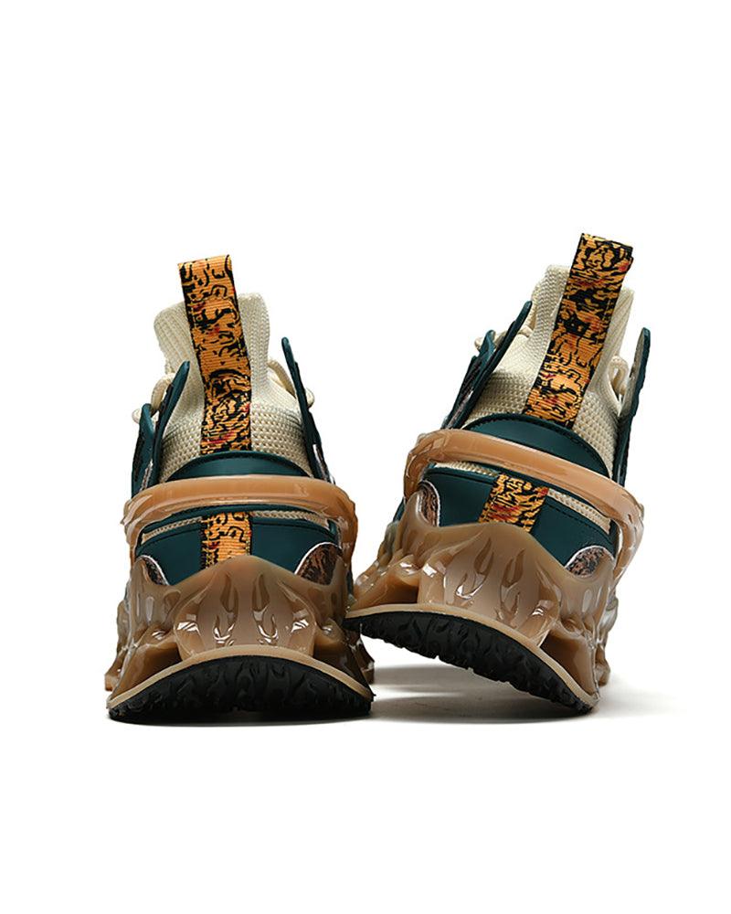 Flame-Infused Techwear Sneakers -  casual footwear - Flame-Infused Techwear Sneakers for Ultimate Style - View 17