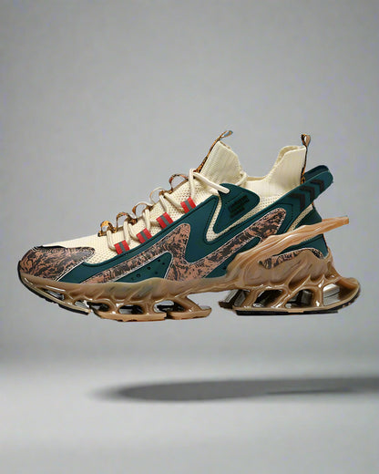 Flame-Infused Techwear Sneakers -  casual footwear - Flame-Infused Techwear Sneakers for Ultimate Style - View 3