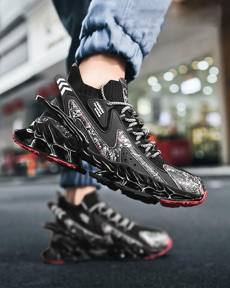 Flame-Infused Techwear Sneakers -  comfortable techwear shoes - Flame-Infused Techwear Sneakers for Ultimate Style - View 4