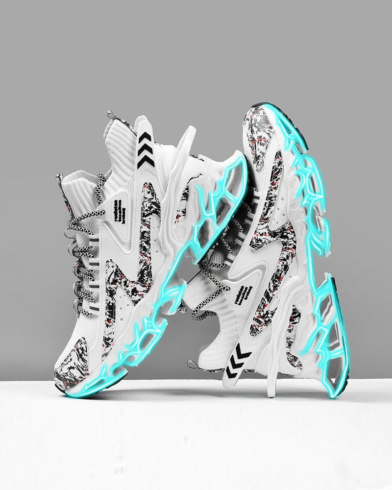 Flame-Infused Techwear Sneakers -  futuristic design - Flame-Infused Techwear Sneakers for Ultimate Style - View 12