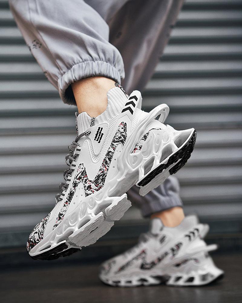 Flame-Infused Techwear Sneakers -  futuristic design - Flame-Infused Techwear Sneakers for Ultimate Style - View 5