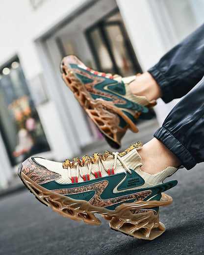 Flame-Infused Techwear Sneakers -  modern outfit sneakers - Flame-Infused Techwear Sneakers for Ultimate Style - View 6