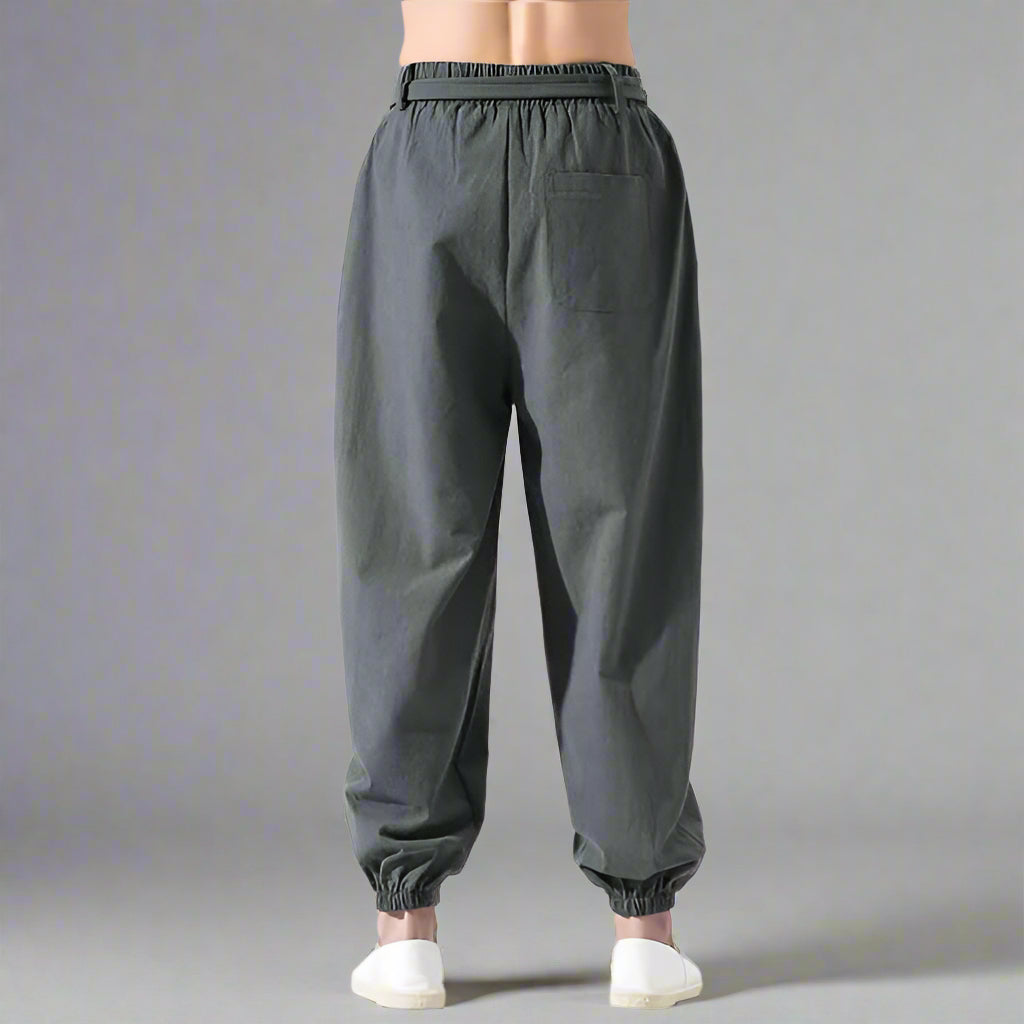 Flowy Boho-Inspired Pants -  high-rise pants - Chic Boho Hakama Style Pants for Comfort and Style - View 7