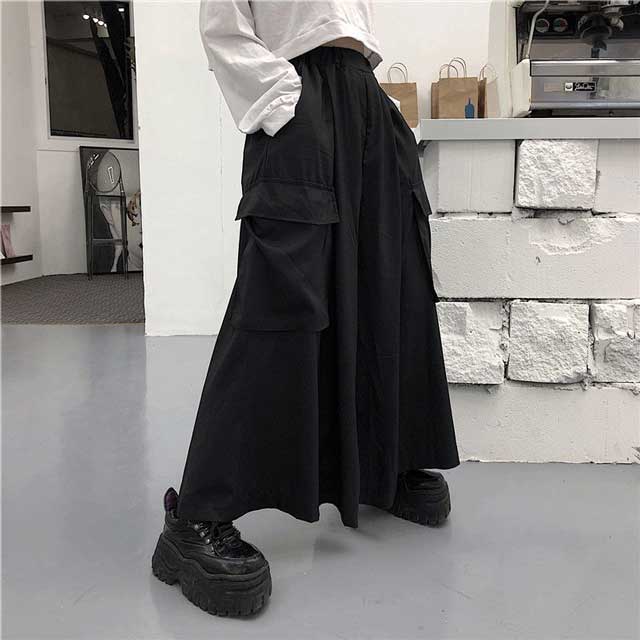 Contemporary Hakama-Inspired Wide Leg Trousers – Imaphotic