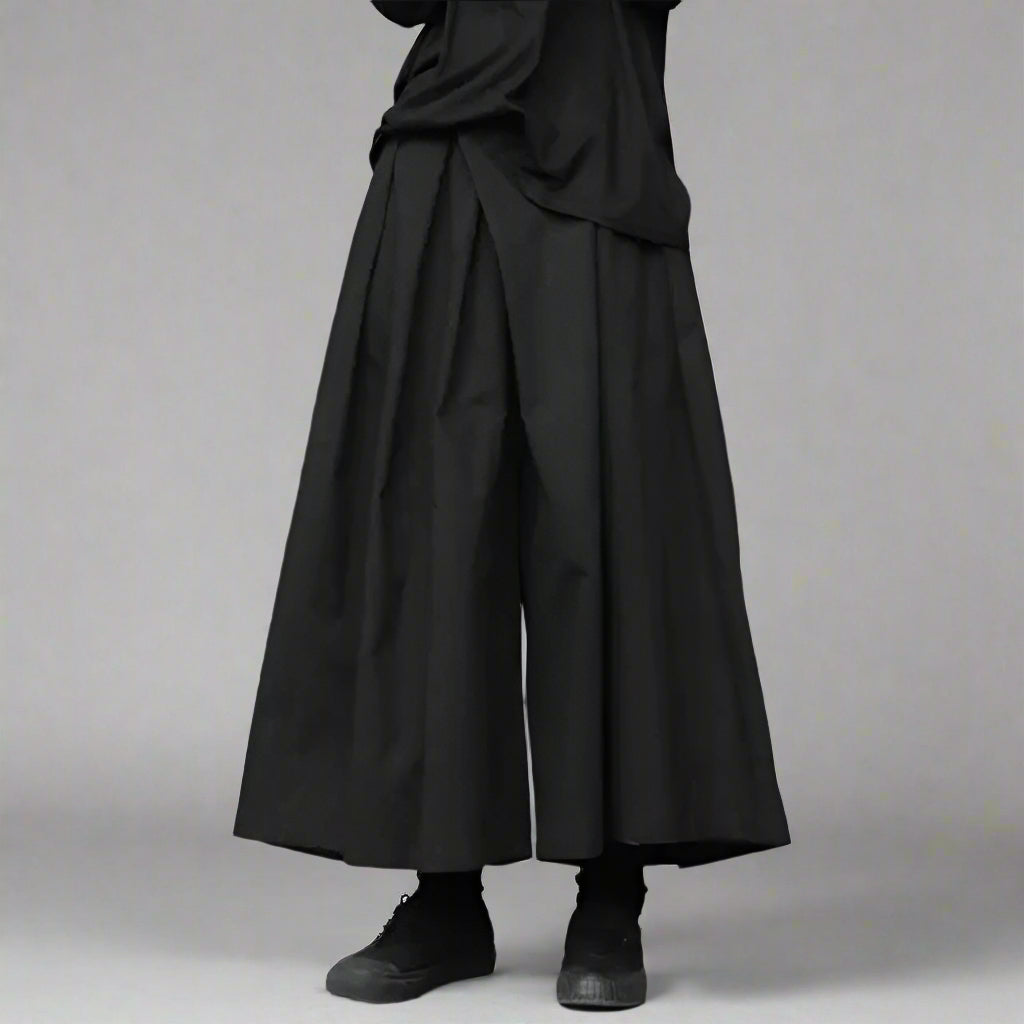 Flowy Wide Leg Trousers -  ankle length - Comfortable Flowy Wide Leg Trousers for Every Occasion - View 3