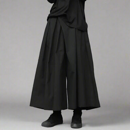 Flowy Wide Leg Trousers -  ankle length - Comfortable Flowy Wide Leg Trousers for Every Occasion - View 3