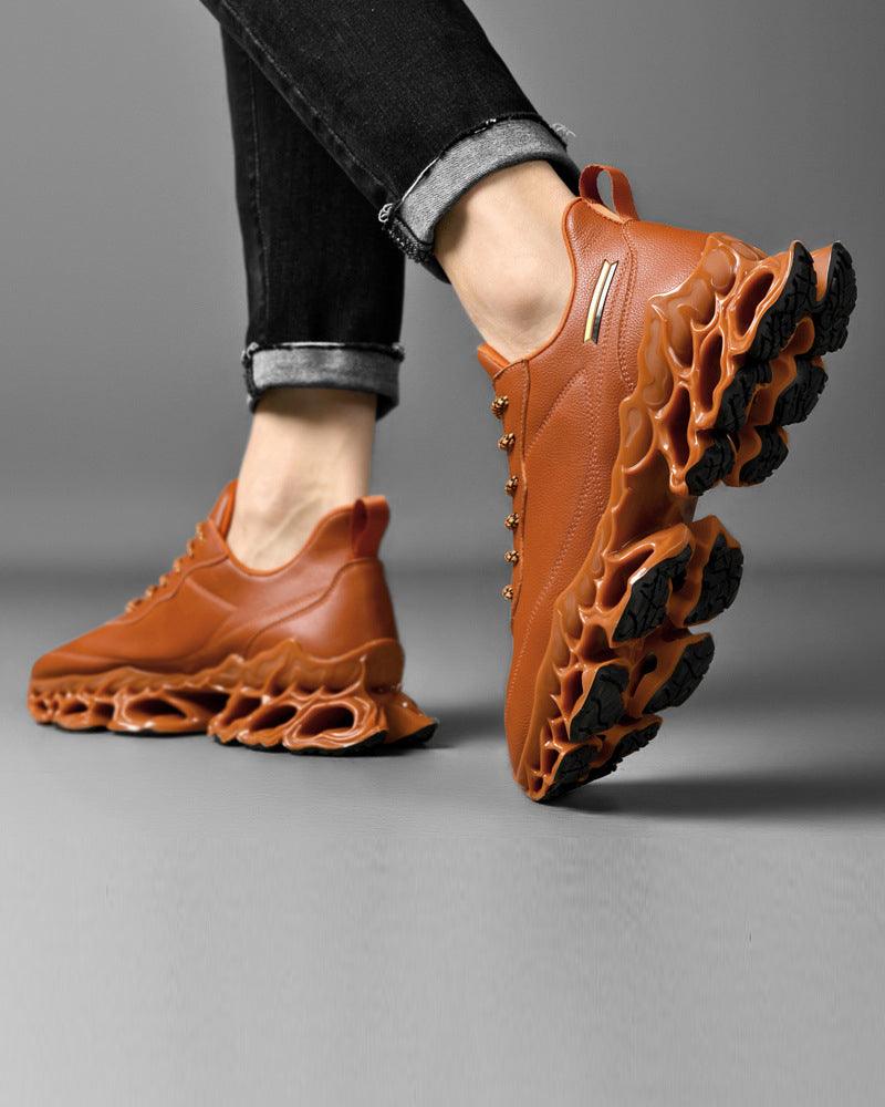 Frosted Leather Tech Sneakers -  streetwear - Frosted Leather Tech Sneakers for Modern Style - View 15