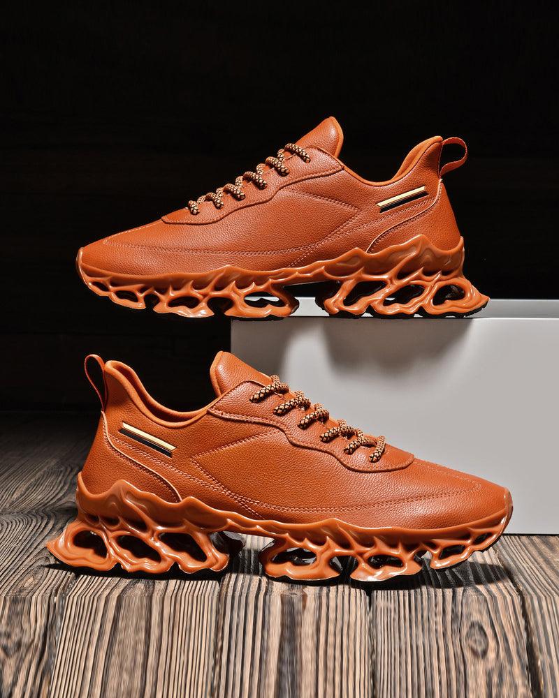Frosted Leather Tech Sneakers -  streetwear - Frosted Leather Tech Sneakers for Modern Style - View 7