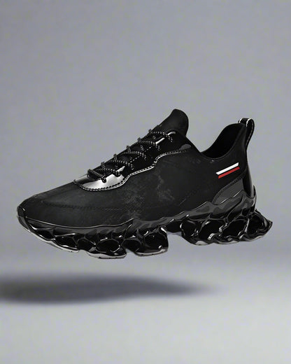 Frosted Leather Tech Sneakers - tech sneakers - Frosted Leather Tech Sneakers for Modern Style - Main view