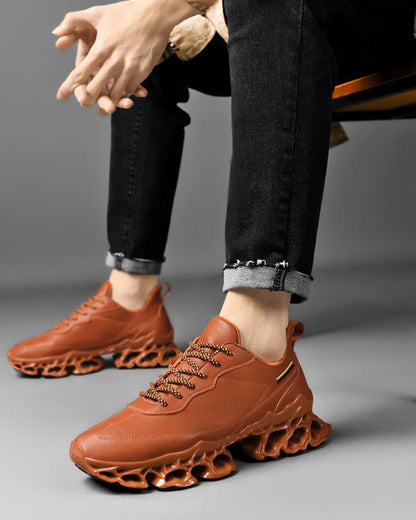 Frosted Leather Tech Sneakers - tech sneakers - Frosted Leather Tech Sneakers for Modern Style - View 17