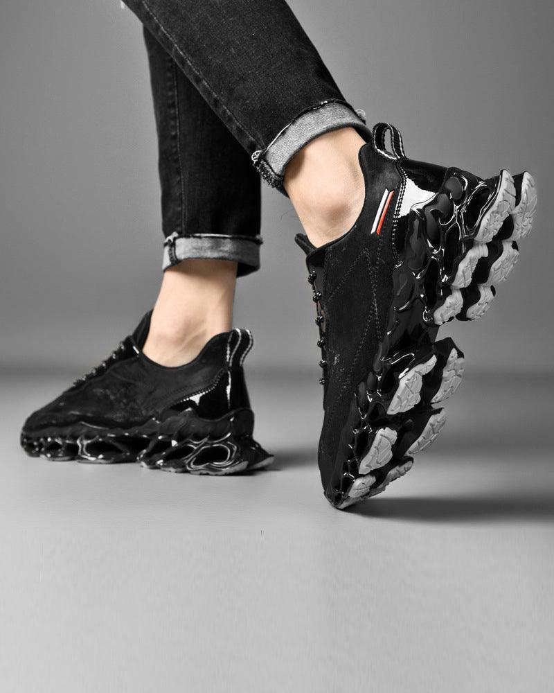 Frosted Leather Tech Sneakers - tech sneakers - Frosted Leather Tech Sneakers for Modern Style - View 9