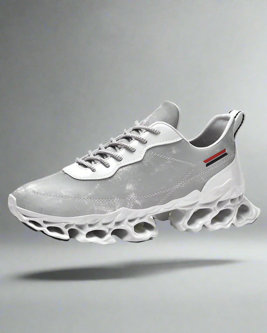 Frosted Leather Tech Sneakers - techwear shoes - Frosted Leather Tech Sneakers for Modern Style - View 2