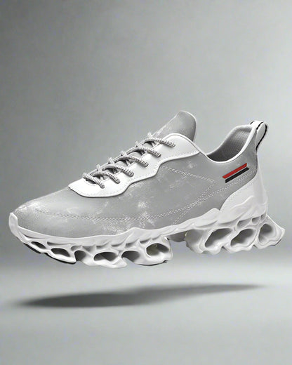 Frosted Leather Tech Sneakers - techwear shoes - Frosted Leather Tech Sneakers for Modern Style - View 2