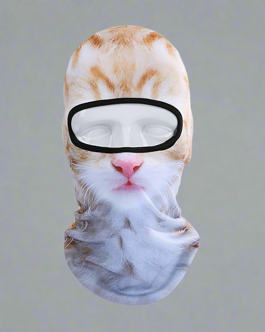 Fun Cat Ski Mask - winter techwear - Cozy Cat Ski Mask for Year-Round Outdoor Activities - View 3