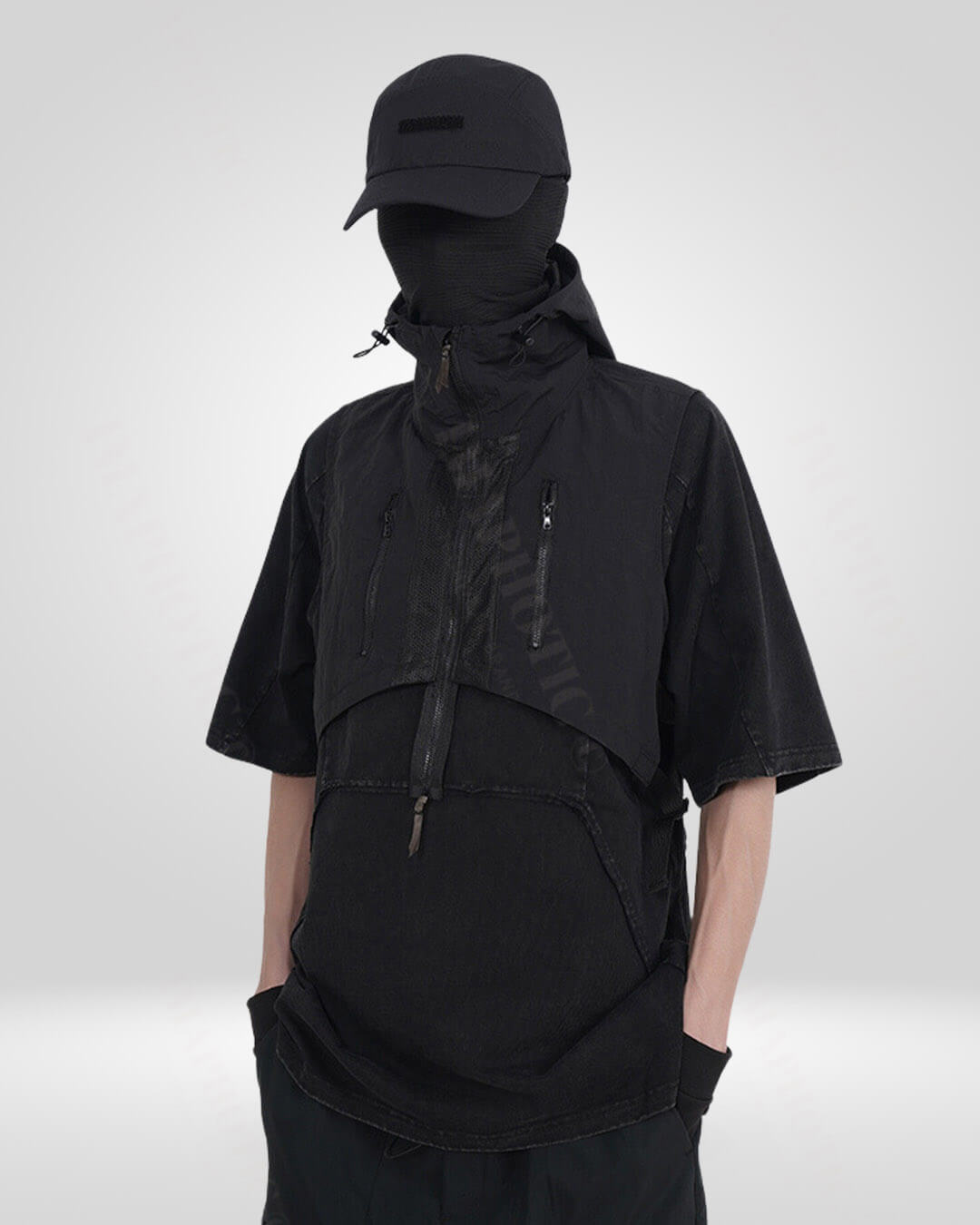 Functional Ninja Hooded Vest -  functional clothing - Versatile Men's Hooded Vest for All Adventures - View 4