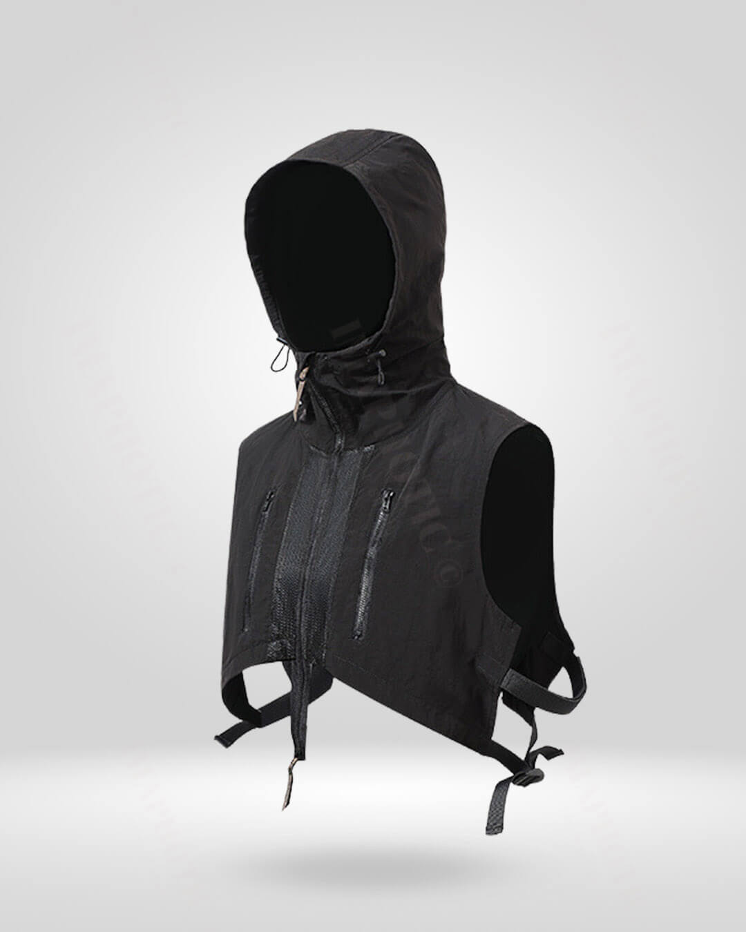 Functional Ninja Hooded Vest - hooded vest - Versatile Men's Hooded Vest for All Adventures - Main view