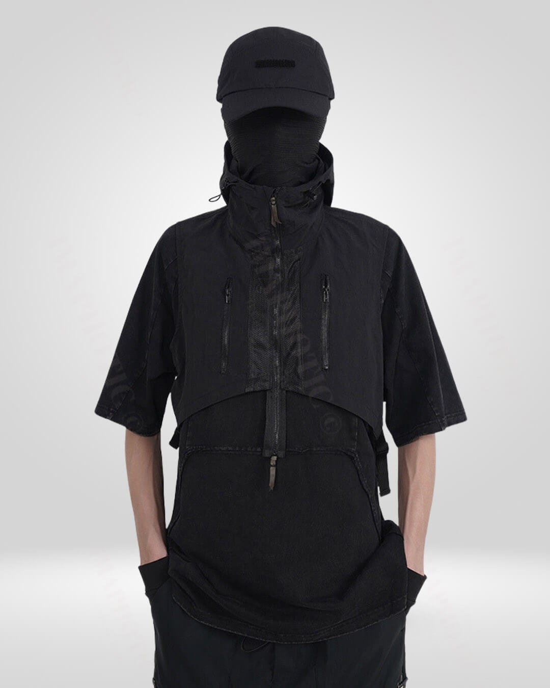 Functional Ninja Hooded Vest -  lightweight - Versatile Men's Hooded Vest for All Adventures - View 5