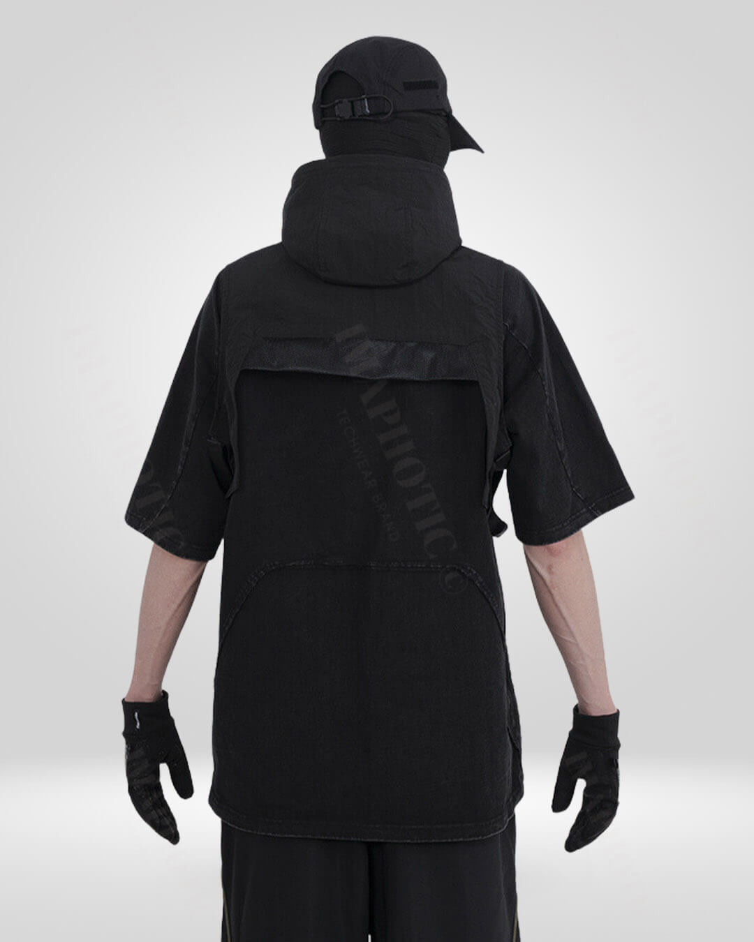 Functional Ninja Hooded Vest -  ninja wear - Versatile Men's Hooded Vest for All Adventures - View 6