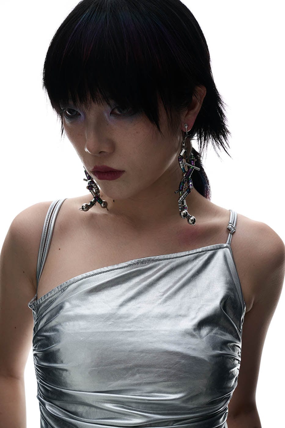 Funky Doomsday Disco Ear Clips -  disco earrings - Unique Funky Doomsday Disco Ear Clips for Creative Style - View 4