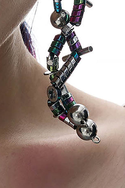 Funky Doomsday Disco Ear Clips -  streetwear accessories - Unique Funky Doomsday Disco Ear Clips for Creative Style - View 6