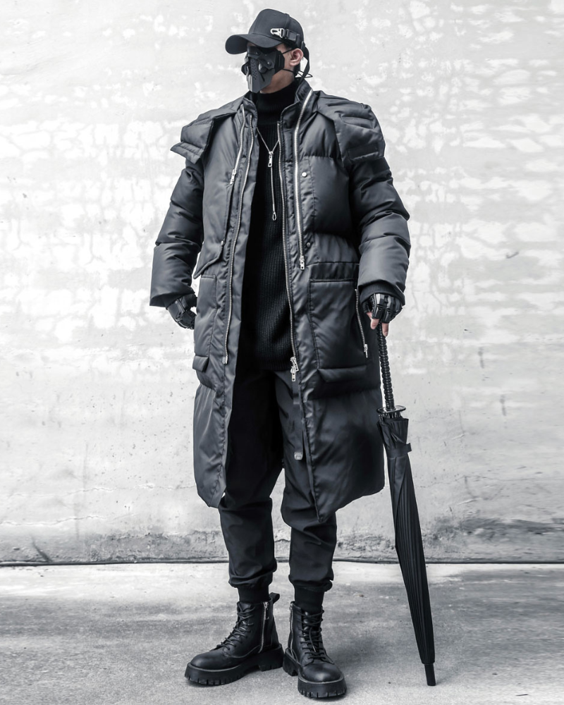 Fusion Warm Cargo Winter Coat -  techwear - Fusion Warm Cargo Winter Coat for Techwear Lovers - View 5