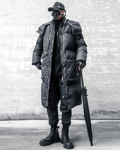 Fusion Warm Cargo Winter Coat -  techwear - Fusion Warm Cargo Winter Coat for Techwear Lovers - View 5