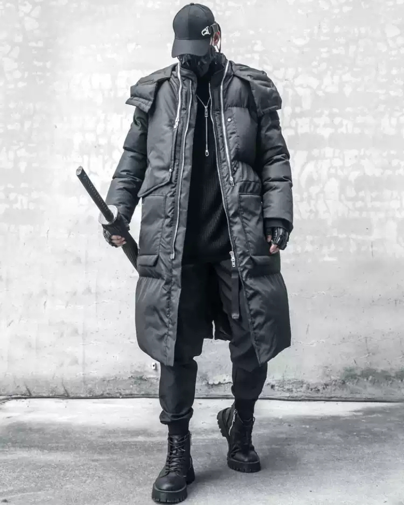 Fusion Warm Cargo Winter Coat - winter techwear - Fusion Warm Cargo Winter Coat for Techwear Lovers - View 3