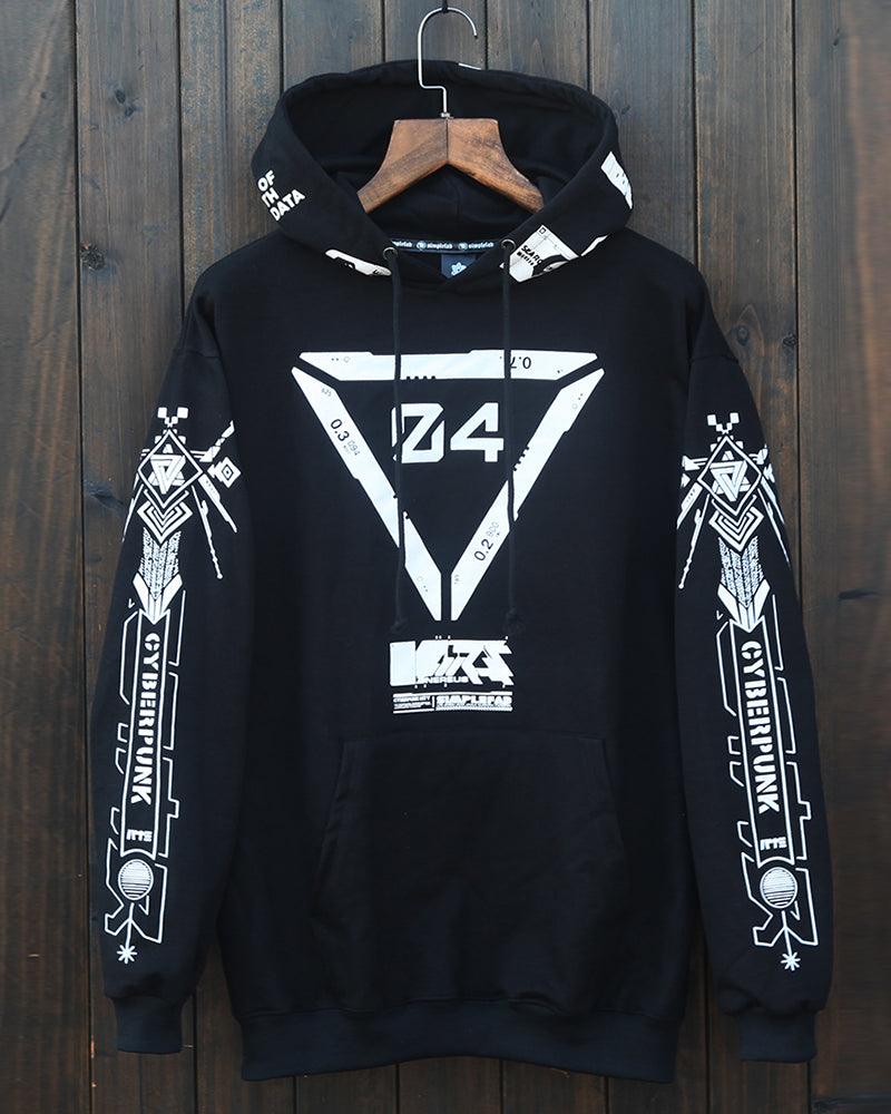 Futuristic Biker Graphic Hoodie - biker hoodie - Futuristic Biker Graphic Hoodie for Urban Style - Main view