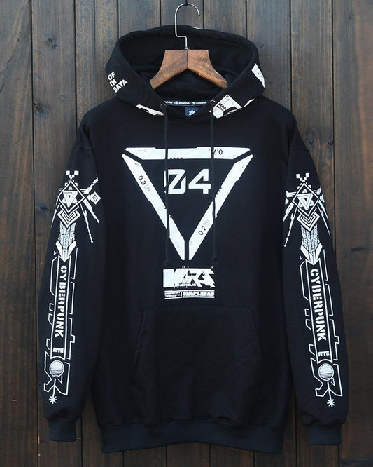 Futuristic Biker Graphic Hoodie - biker hoodie - Futuristic Biker Graphic Hoodie for Urban Style - Main view