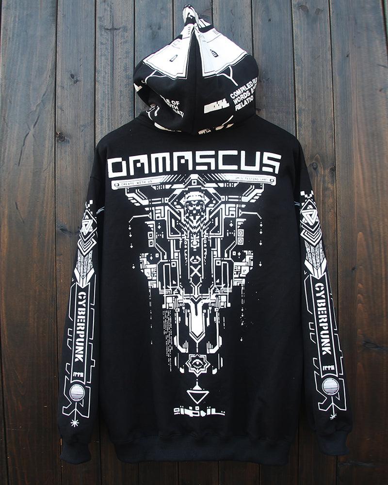Futuristic Biker Graphic Hoodie -  cyberpunk fashion - Futuristic Biker Graphic Hoodie for Urban Style - View 11