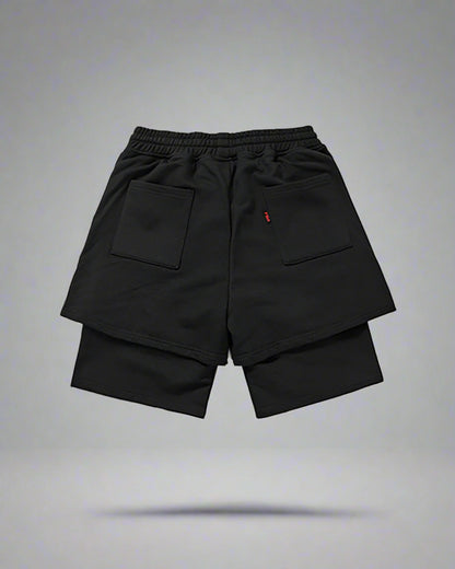 Futuristic Biker Tech Shorts -  urban racing shorts - Futuristic Biker Tech Shorts for Urban Activities - View 6