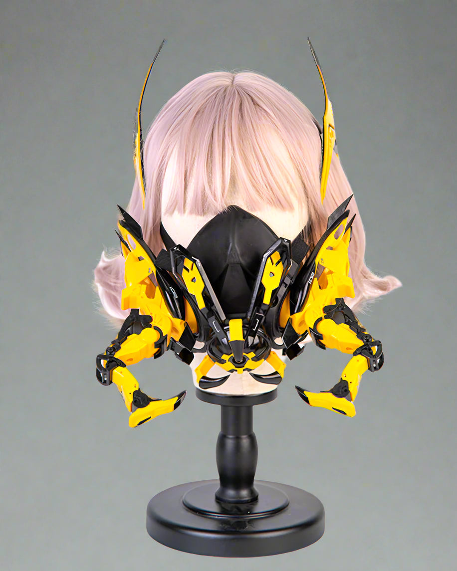 Futuristic Biomechanical Mask & Gear - futuristic mask - Futuristic Urban Mask with Comfortable Ear Loops - Main view