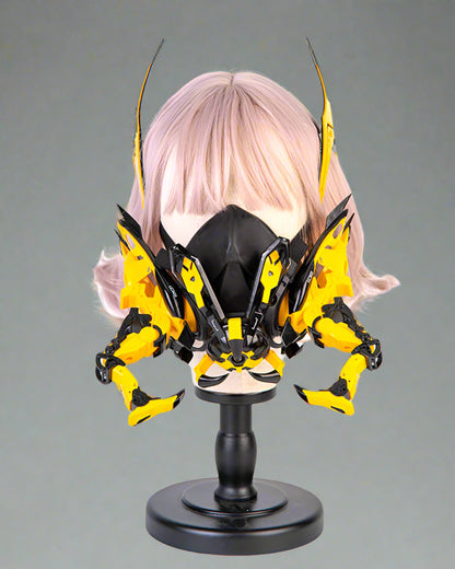 Futuristic Biomechanical Mask & Gear - futuristic mask - Futuristic Urban Mask with Comfortable Ear Loops - Main view