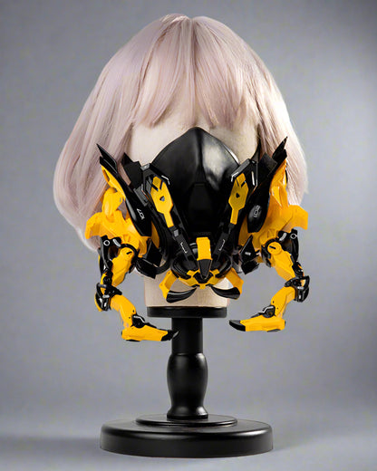 Futuristic Biomechanical Mask & Gear -  urban gear - Futuristic Urban Mask with Comfortable Ear Loops - View 5