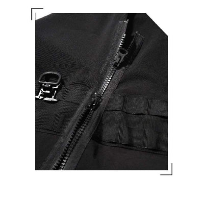 Futuristic Black Samurai Cloak -  one size fits all - Futuristic Black Samurai Cloak for Techwear Style - View 6
