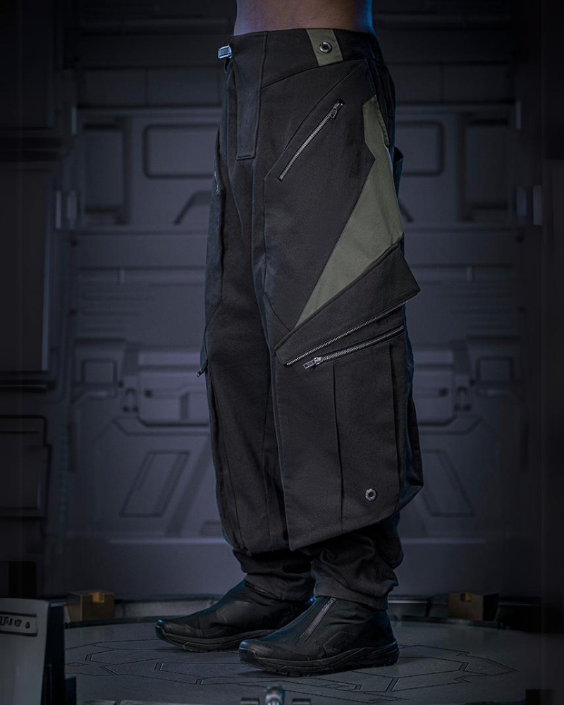 Futuristic Blade Shadow Cargo Pants -  comfortable techwear pants - Futuristic Blade Shadow Cargo Pants for Comfort and Style - View 3
