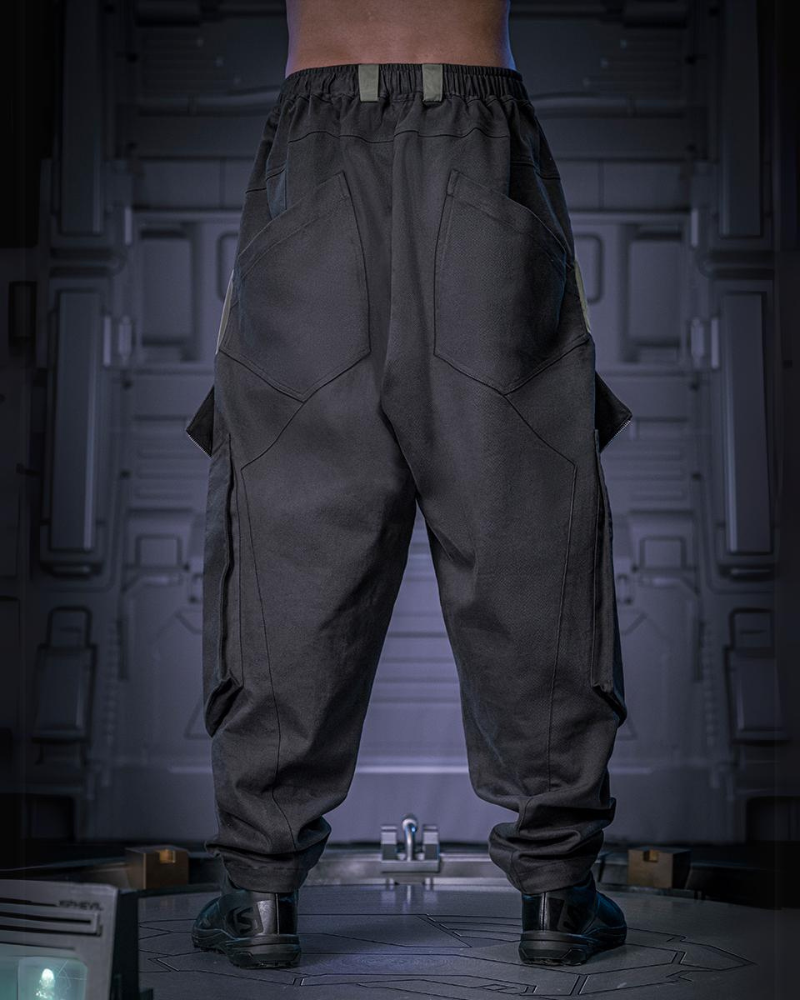 Futuristic Blade Shadow Cargo Pants -  cyberpunk - Futuristic Blade Shadow Cargo Pants for Comfort and Style - View 4