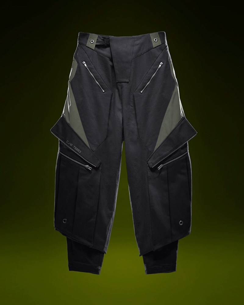Futuristic Blade Shadow Cargo Pants - dark gray pants - Futuristic Blade Shadow Cargo Pants for Comfort and Style - View 2