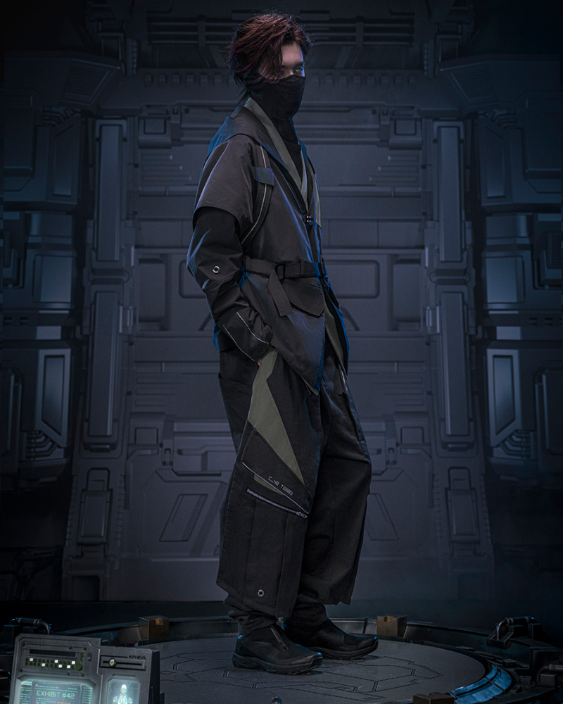 Futuristic Blade Shadow Cargo Pants -  loose fit cargo pants - Futuristic Blade Shadow Cargo Pants for Comfort and Style - View 6