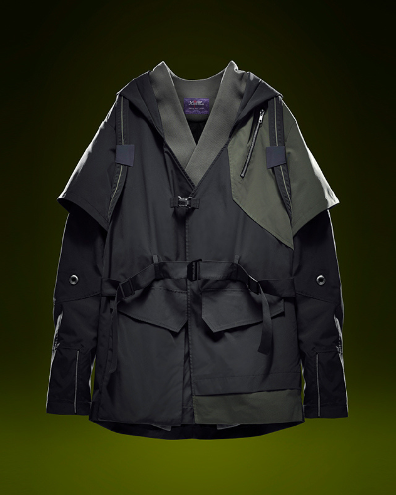 Futuristic Blade Shadow Coat -  ninja coat - Futuristic Blade Shadow Coat: Techwear Inspired Design - View 8